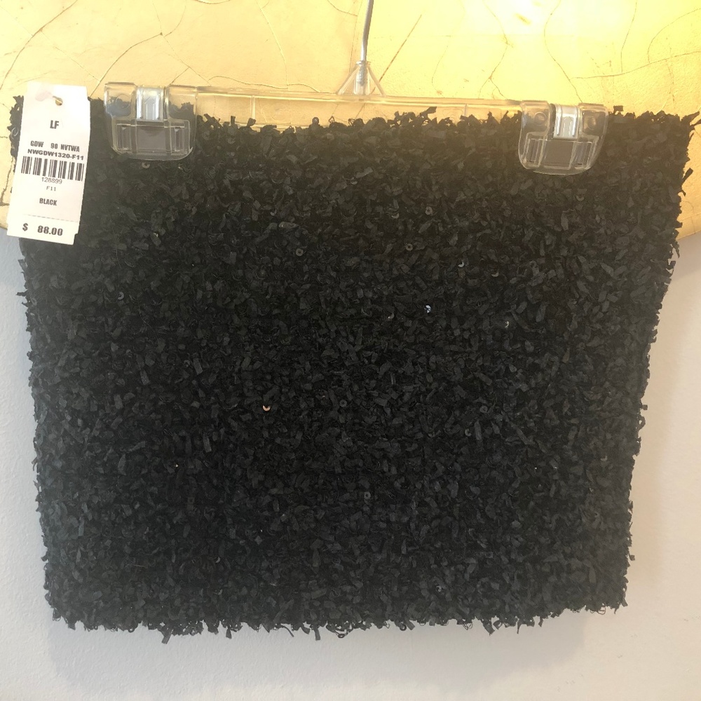 NWT LF Goddess Black Sequin Tube Top